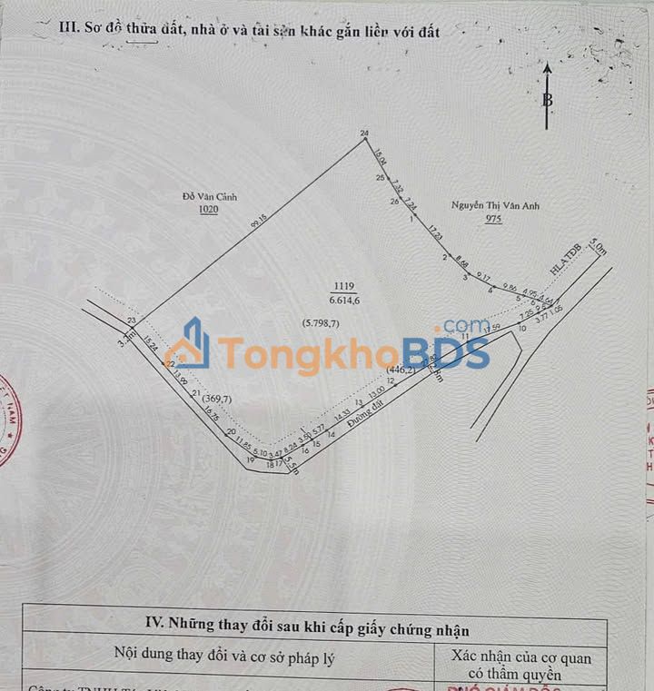 Bán đất sản xuất 6.614m² Vĩnh Tân, Tân Uyên - Sẵn sàng xây xưởng, kho bãi