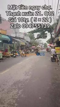 Mặt Tiền Thạnh Xuân 21 Q12 - Kinh Doanh Đa Ngành, Giá 10 Tỷ