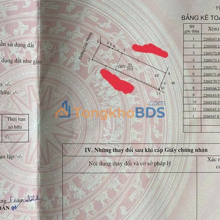 Nhà Mặt Tiền Giải Phóng Nam Định 70.5m² - Sẵn Sàng Vào Ở Ngay