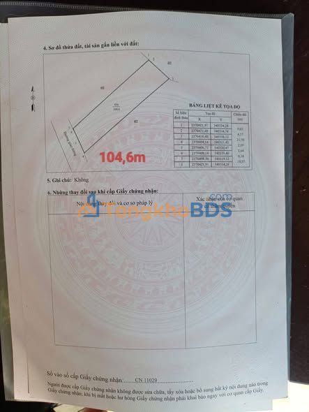 Đất Nền Cẩm Khê, Phú Thọ 104m² Sổ Đỏ Sẵn Sàng - Giá Chỉ 1 Tỷ