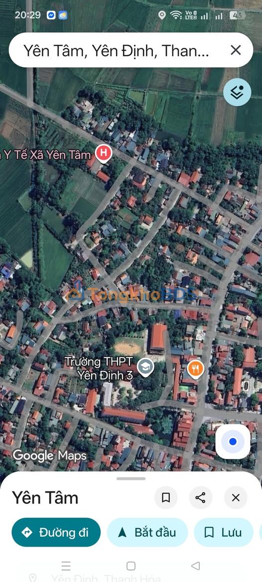 Đất đấu giá Yên Tâm, Yên Định, Thanh Hóa - 150m², Sẵn Sổ Hồng