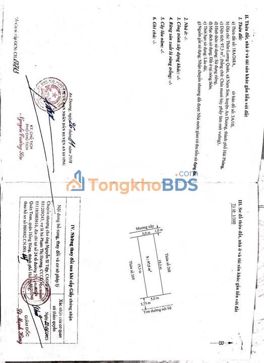Bán Đất Nền Lương Quán, Hải Phòng - 97.5m² - Sổ Đỏ Rõ Ràng, Giá Tốt