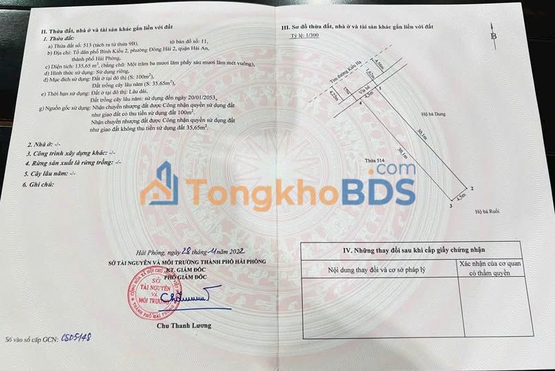 Bán Đất Mặt Đường Kiều Hạ Hải An 136m² - Kinh Doanh Sầm Uất