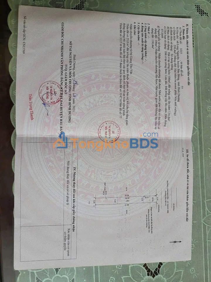 Đất Vườn Bàu Bàng - 546m² Mặt Tiền DH 619, Giá Tốt