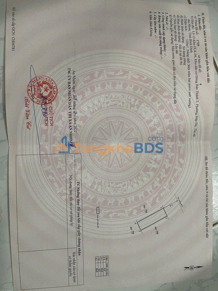 Bán Gấp Đất Nền 120m² Phường Đập Đá, An Nhơn - Sổ Đỏ Riêng, Giá Thu Hồi Vốn