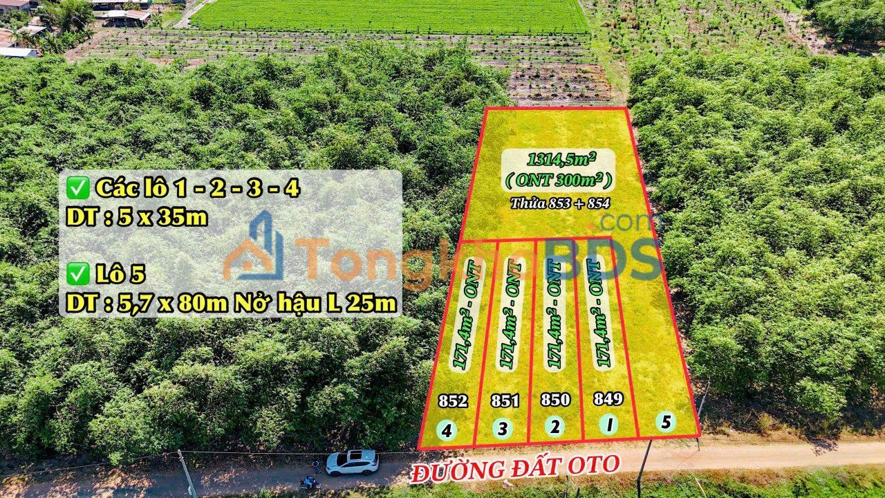 Đất Nền 1300m² Dương Minh Châu, Tây Ninh - Sổ Đỏ Sẵn Sàng, Giá Tốt