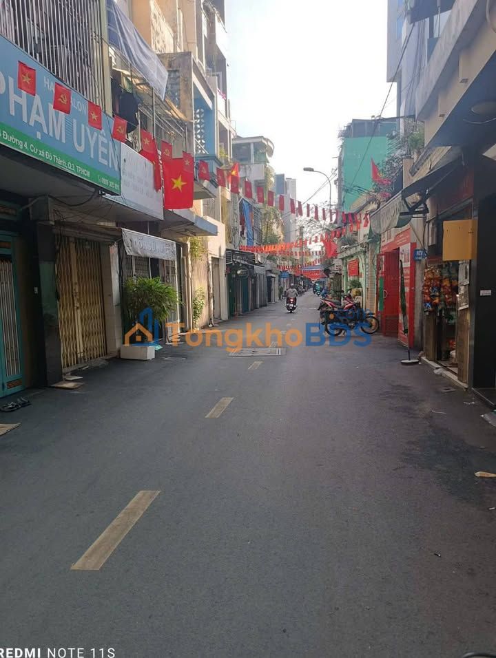 Mặt bằng Kinh doanh Mặt tiền Đường số 4, Cư xá Đô Thành, Q.3 - 24m² Giá 11 Triệu