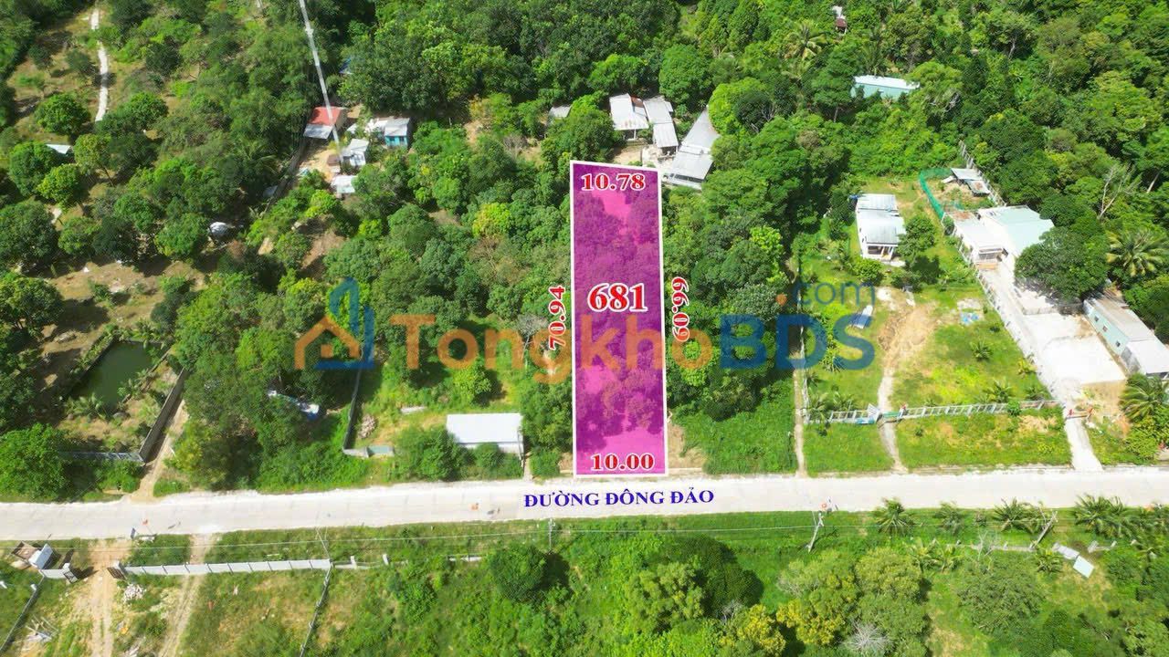 Đất Nền Phú Quốc 681m² Mặt Tiền Đông Đảo - Hướng Biển Đón Bình Minh