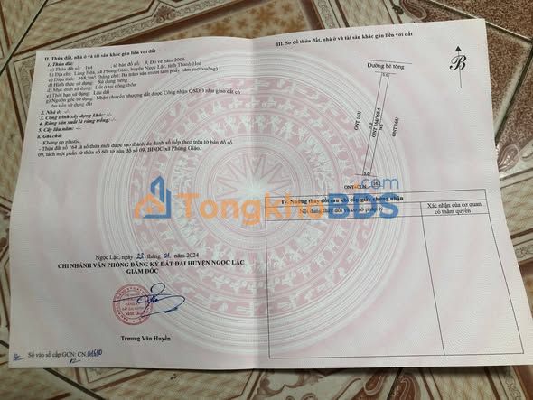 Đất Nền Ngọc Lặc 570m² - Giá Rẻ Đầu Tư 1xx Triệu