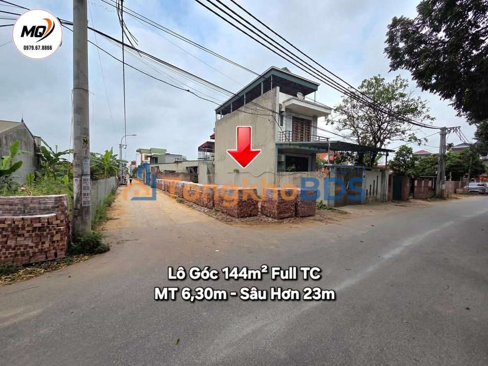 Đất Lô Góc Thúy Lai, Thạch Thất 144m² - Mặt Tiền 6.3m, Sổ Hồng Sẵn Sàng