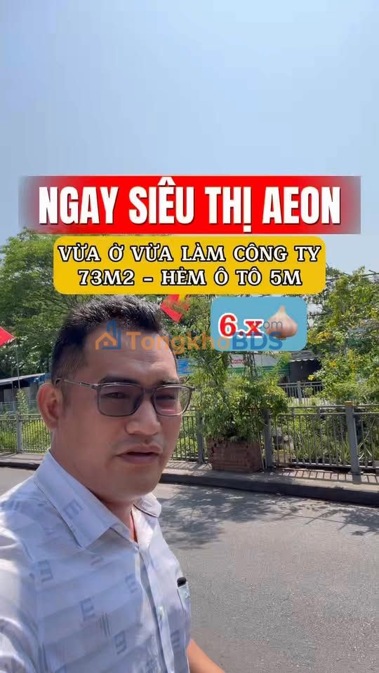 Nhà Phố 73m² HXH 5m Kinh Doanh Ngay Aeon Tân Phú - Chỉ 6 Tỷ