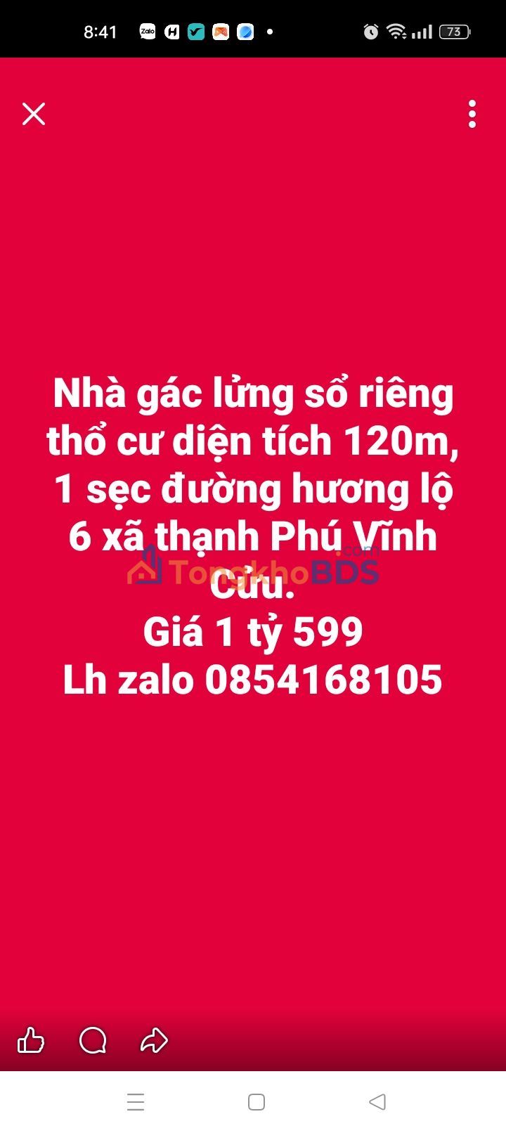 Nhà 120m² sổ riêng Thạnh Phú, Vĩnh Cửu - Giá 1.6 tỷ