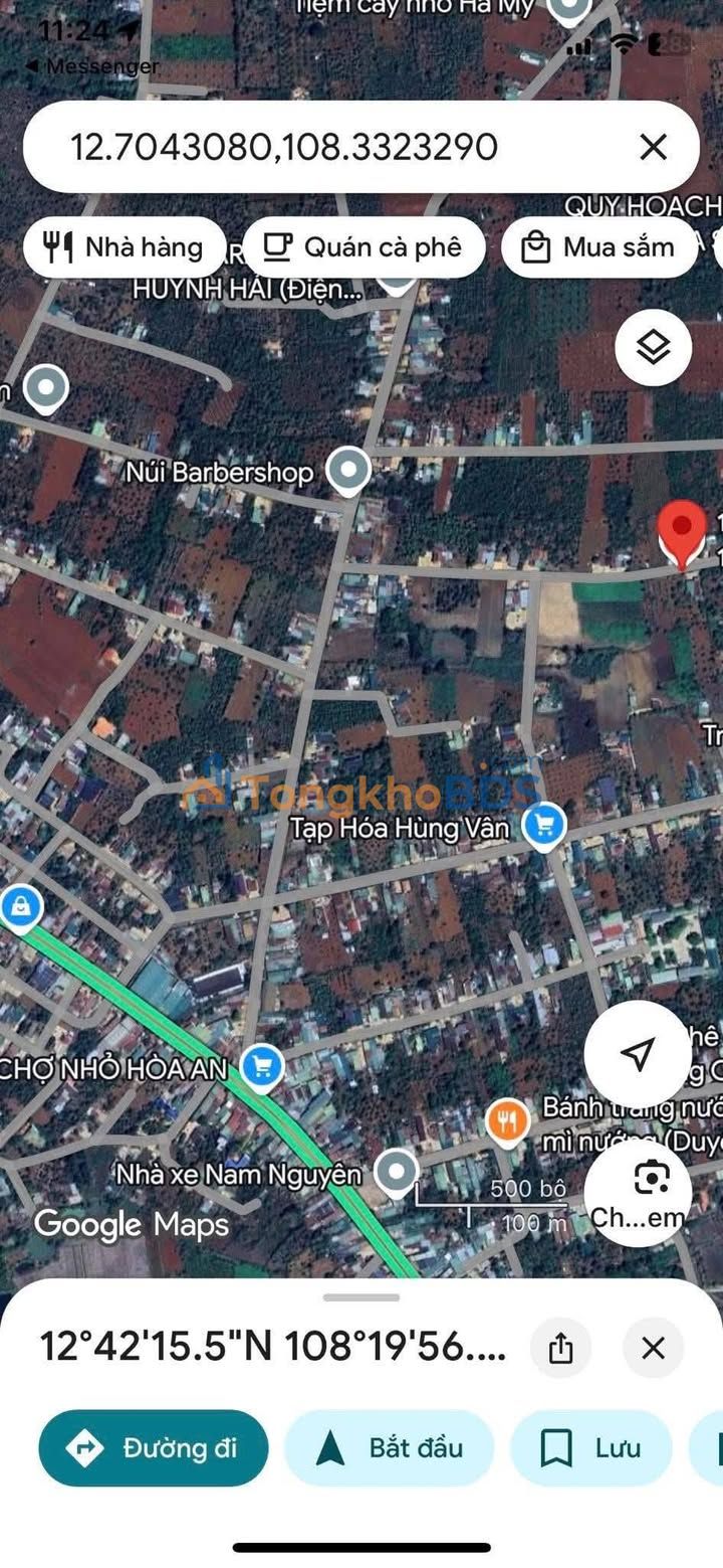 Đất nền Krông Pắc 570m² - Ngay sau chợ Hòa An, giá 1.9 tỷ