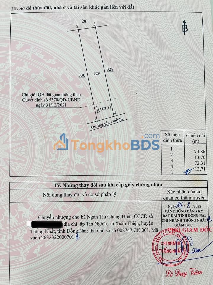 Bán Đất Vườn 1000m² Đồng Nai - Sổ Hồng Chính Chủ