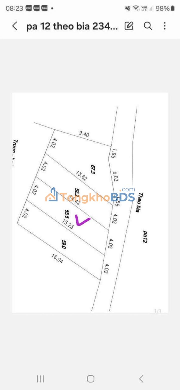 Đất nền Thanh Oai 55.5m² - Sổ đỏ chính chủ, ô tô đỗ cửa