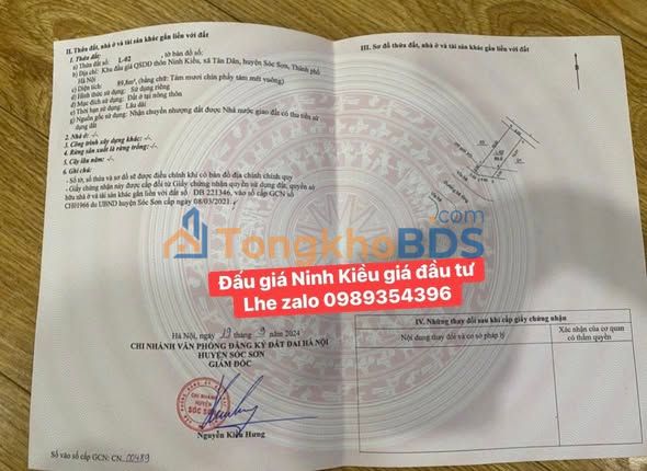 Đất nền Sóc Sơn 89.8m² - Kinh doanh đắc lợi, sổ đỏ sẵn sàng