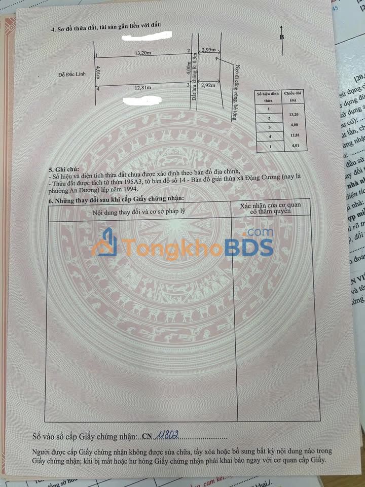 Bán Đất An Dương Hải Phòng 52m² Sổ Đỏ Chính Chủ - Giá Tốt Đầu Tư