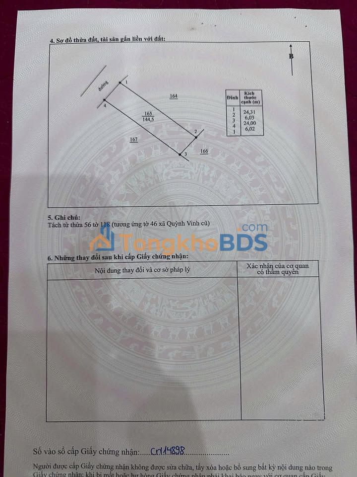 Đất nền 144m² Thôn 8, Vinh Cũ - Giá Hơn 600 Triệu, Sổ Đỏ Rõ Ràng