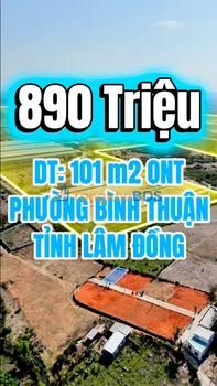 Đất Nền Hàm Thuận Bắc 101m² - Sổ Đỏ Sẵn Sàng, Giá Đầu Tư 890 Triệu