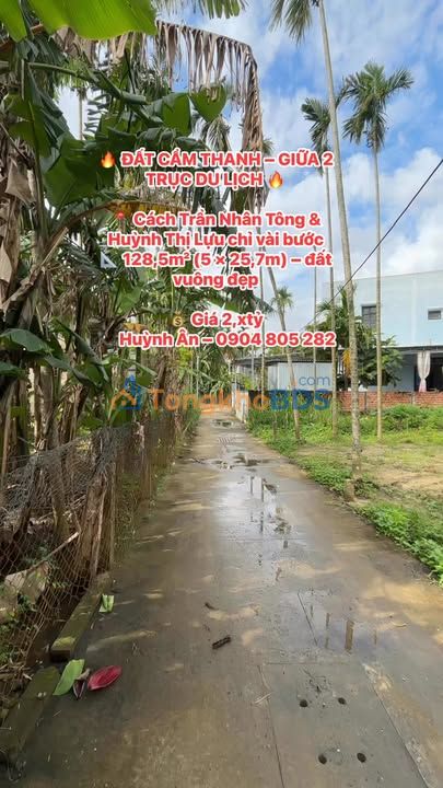 Đất Nền Cẩm Thanh, Hội An 128.5m² - Vị Trí Vàng Giữa Lõi Du Lịch