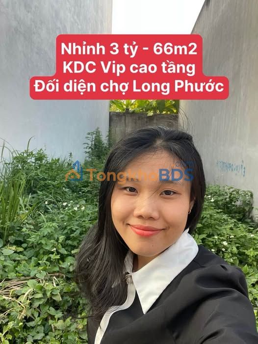 Đất Long Phước 66m² - Sổ hồng riêng, đối diện chợ, chỉ hơn 3 tỷ