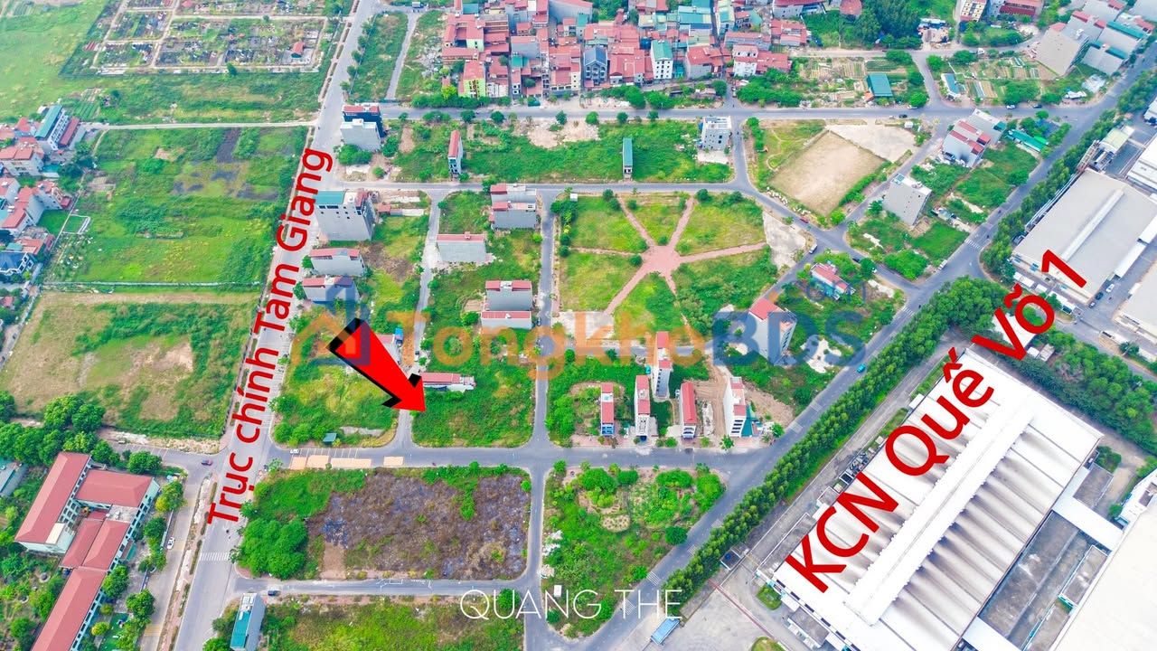 Đất nền áp góc Chu Mẫu 2, Quế Võ - 99m² - Sổ sẵn, kinh doanh sầm uất