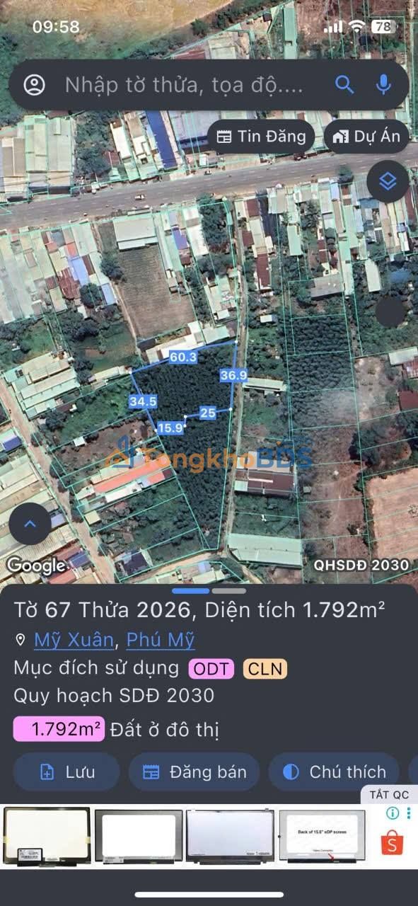 Đất Thị Vải 125m² Sổ Hồng Riêng - Gần KCN Mỹ Xuân