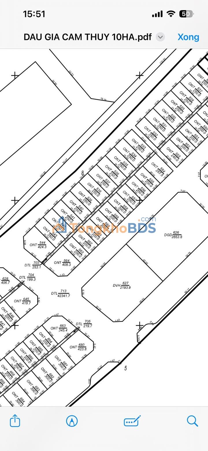 Đất nền Cam Lộ, Quảng Trị 250m² - Sổ đỏ, mặt tiền 32m, giá 2.7 tỷ