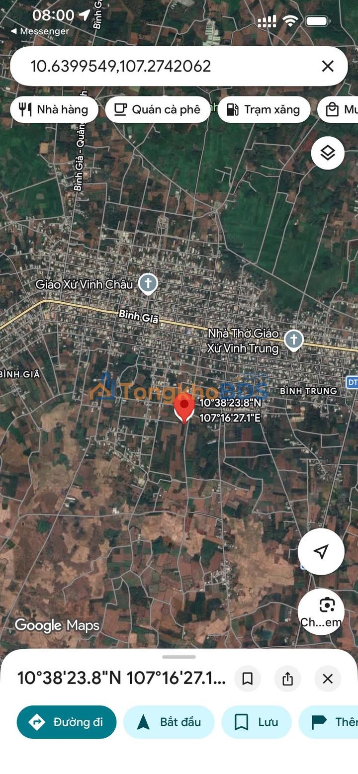 Đất nền 360m² Bình Giã, Châu Đức - Sổ hồng sẵn, giá 1.4 tỷ