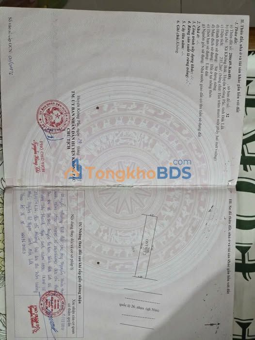 Đất Mặt Tiền QL 26 Krông Pắc - 210m² Full Thổ Cư - Giá Đầu Tư 2.43 Tỷ