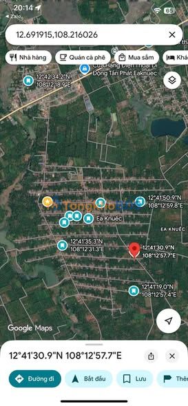 Đất thổ cư 136m² Ea Knuec, Krông Pắc - Sổ hồng sẵn, giá chỉ 4xx triệu