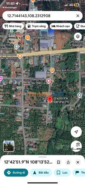 Đất nền Krông Pắc 222m² - Hướng Tây Tài Lộc, Gần QL26