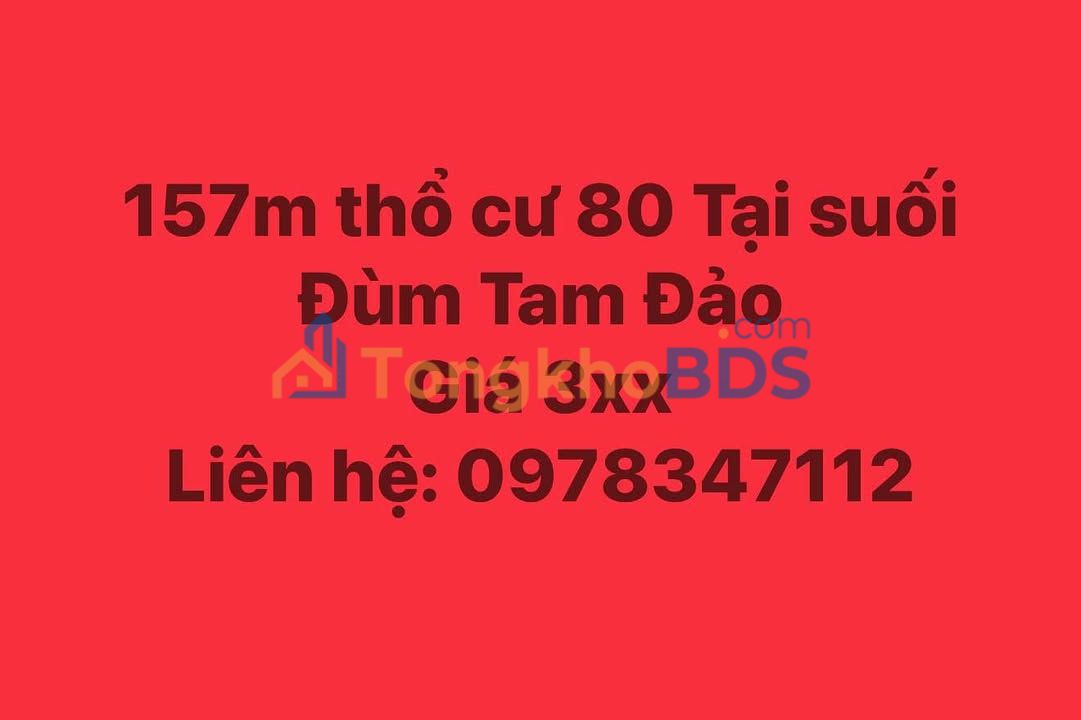 Đất thổ cư Tam Đảo 157m² - Sổ đỏ sẵn, giá đầu tư 3 tỷ!