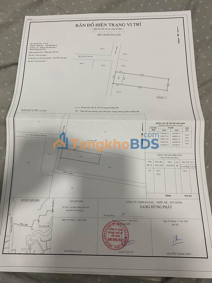 Nhà Hẻm 1549 Huỳnh Tấn Phát, Quận 7 - 72m², 3.2 Tỷ, Sổ Hồng Chung