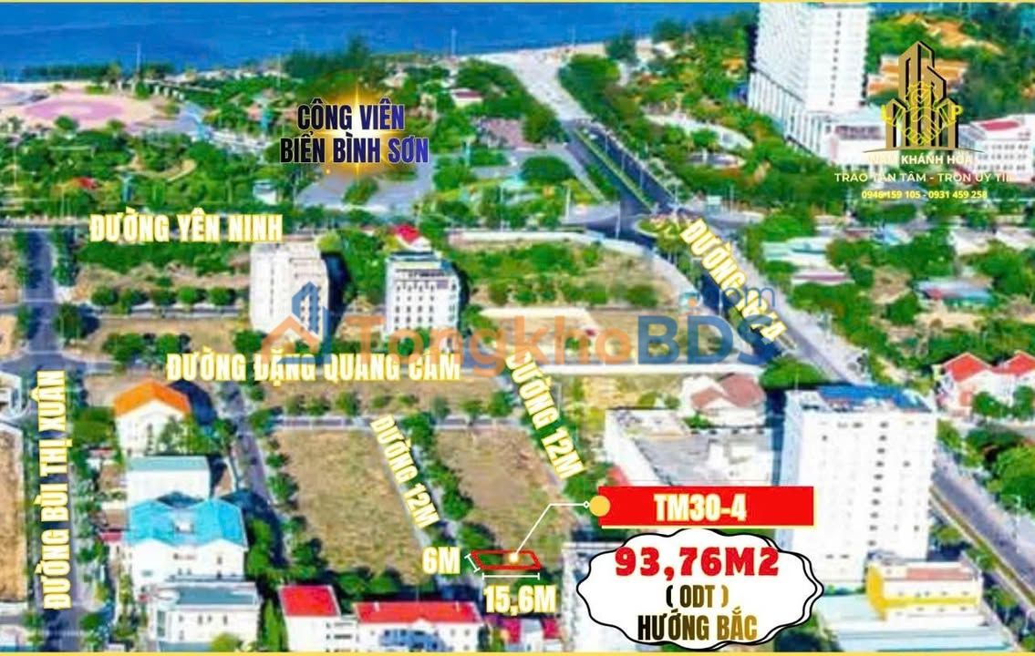 Đất Biển K2 Phan Rang 93m² Hướng Bắc - 3 Phút Ra Biển