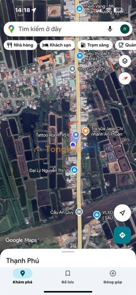 Bán Đất Mặt Tiền QL57 Bến Tre, 300m², Gần Chợ An Thuận, Giá 3.6 Tỷ