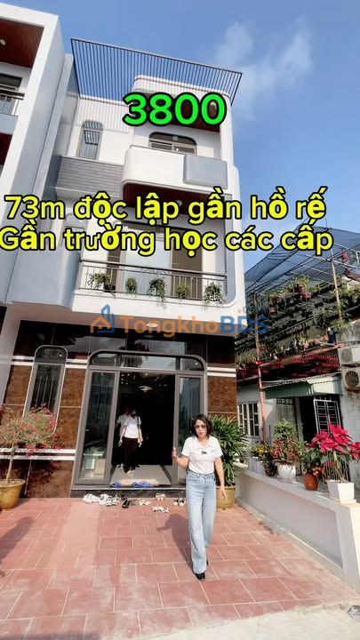 Nhà 74m² Bờ Hồ Rế, An Dương, Hải Phòng - Giá 3.8 Tỷ, Ô tô Đỗ Cửa