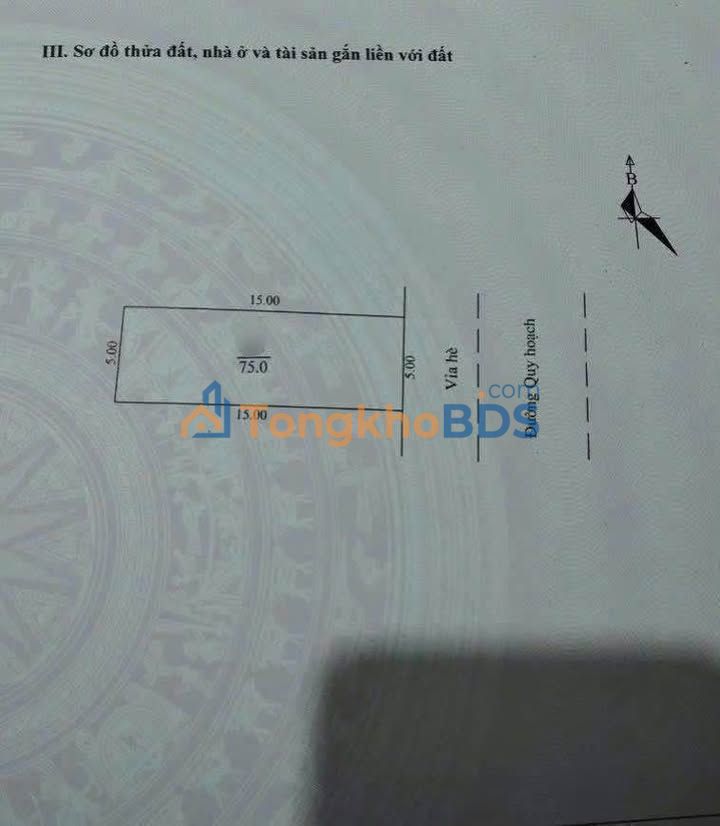 Bán đất mặt tiền rộng 75m² Phường Tân Hưng, TP. Hải Dương - Hướng Đông, gần ĐH Hải Dương