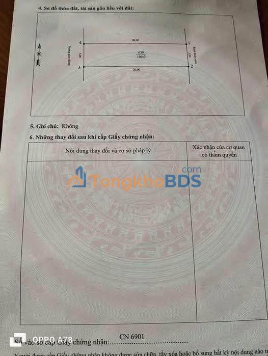 Đất thổ cư 100m² mặt tiền 5m, Huyện Tam Nông, Phú Thọ - Giá 2.2 tỷ