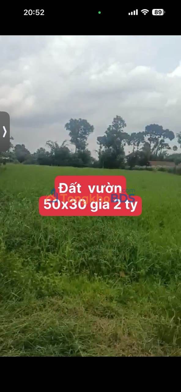 Đất Vườn Long An 1500m² Sổ Hồng Giá 2 Tỷ - Đầu Tư Sinh Lời