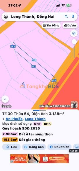 Bán Đất 10.000m² An Phước, Long Thành - 2.7 Triệu/m² - Gần KCN
