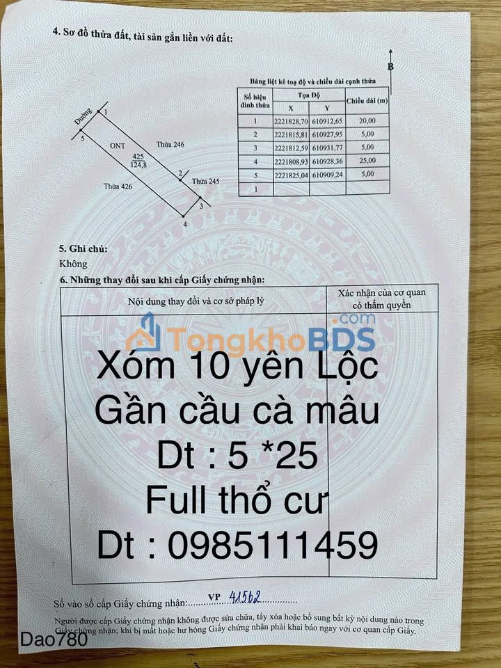 Bán Đất Thổ Cư 125m² Kim Sơn, Ninh Bình - Sẵn Sàng Xây Dựng
