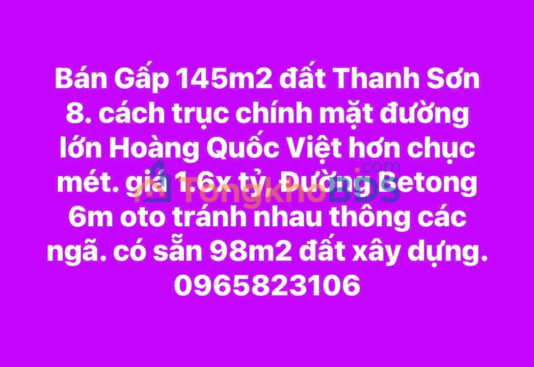 Bán đất 145m² mặt tiền Hoàng Quốc Việt, Uông Bí - Sổ đỏ sẵn sàng