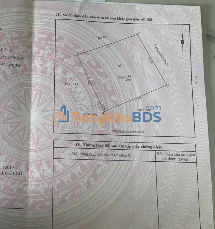 Đất Nền Mặt Tiền Bình Minh Cửa Lò 210m² - Lộc Phát Sinh Lời