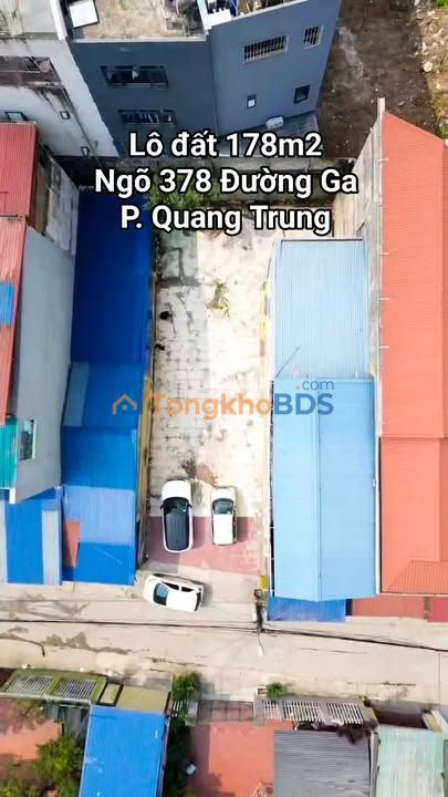 Đất nền 178m² Đường Ga Quang Trung, TP Thái Nguyên - Hơn 6 tỷ, Sổ đỏ sẵn sàng