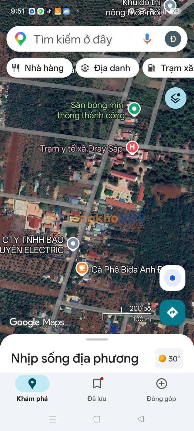 Đất nền Buôn KaLa, Đắk Lắk - 4 lô liền kề 5x44m, thổ cư 100%, giá chỉ 350 triệu/lô