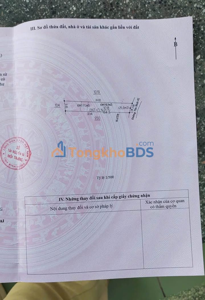 Đất Vĩnh Tân Bình Dương - 170m² Thổ cư - Giá 1.5 Tỷ TL