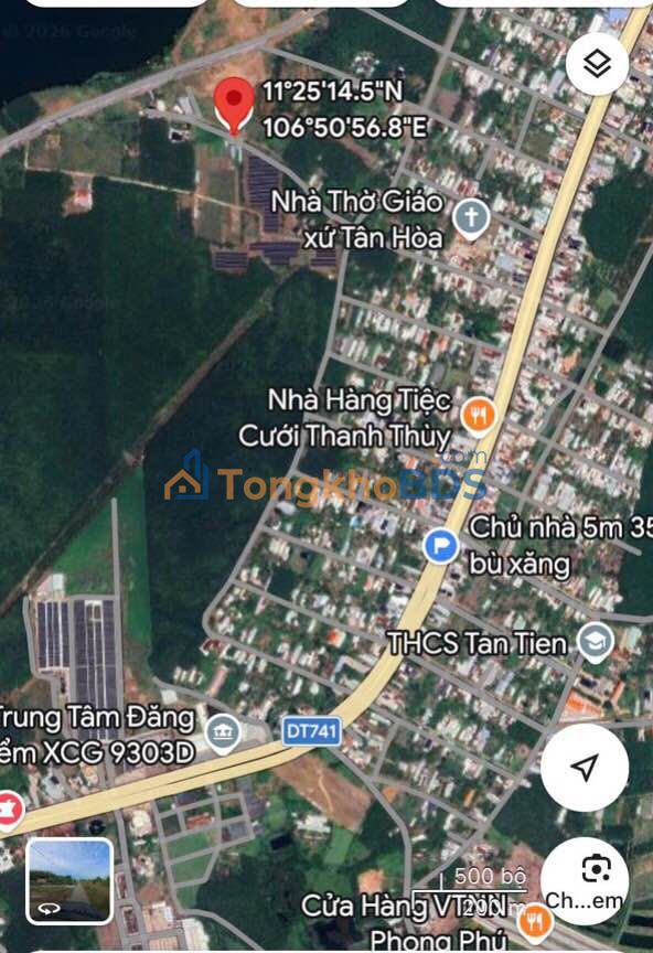 Đất thổ cư Bù Đốp 650m² - Sổ hồng sẵn, giá 5.x tỷ - Gần đường vành đai