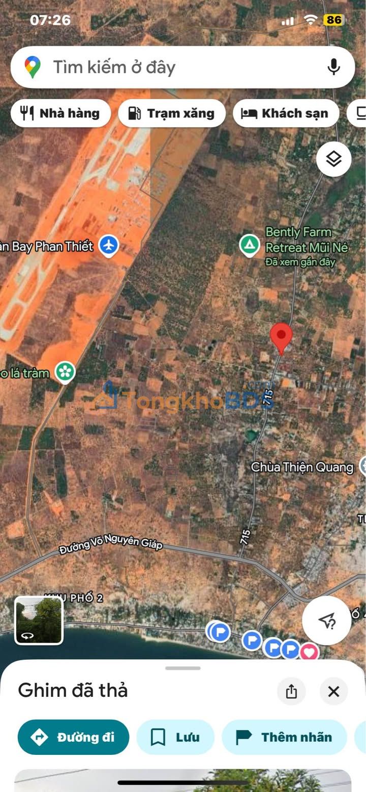 Đất Nền Mặt Tiền Nhựa 715, Bắc Bình, Bình Thuận - 606m² Giá Đầu Tư