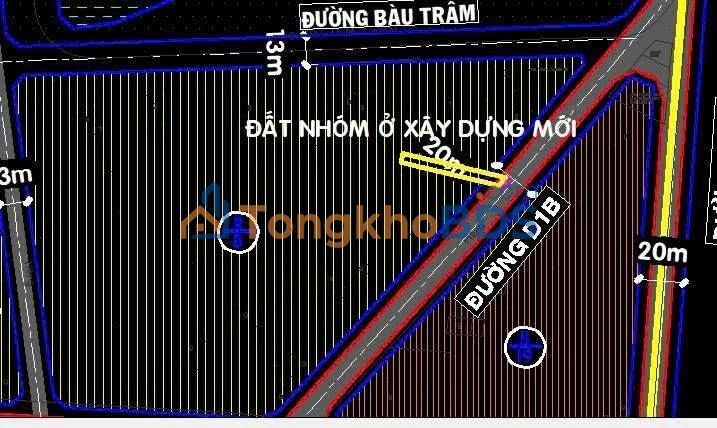 Đất Mặt Tiền Bàu Trâm Củ Chi 186.3m² - Sổ Hồng Thổ Cư, Giá Tốt